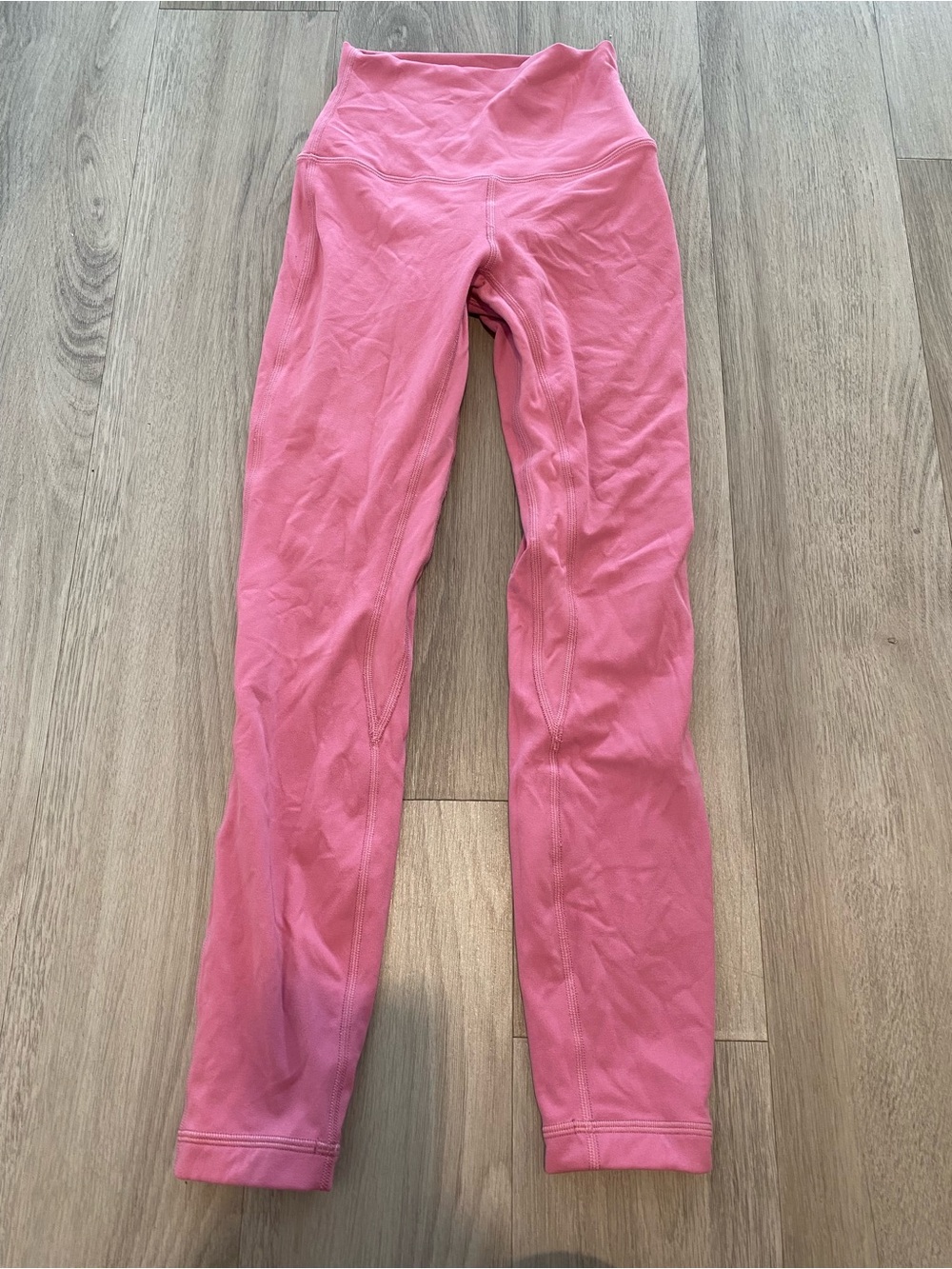Lululemon High-Rise Pink Stretch Leggings